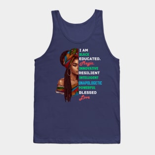 I Am Black Woman Afrocentric Tank Top